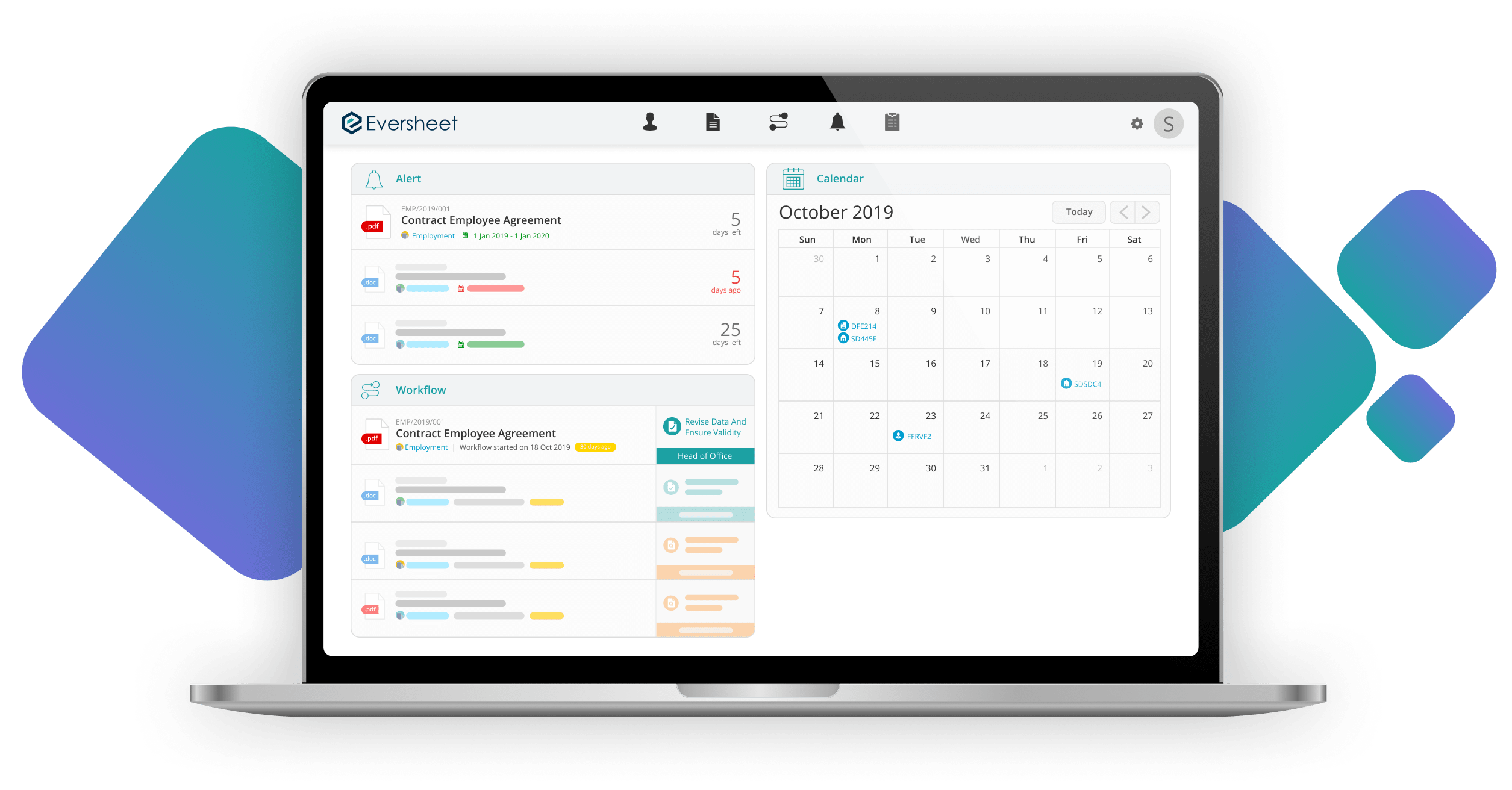 Eversheet is the solution you need to optimize the contract management process so that your work becomes more streamlined